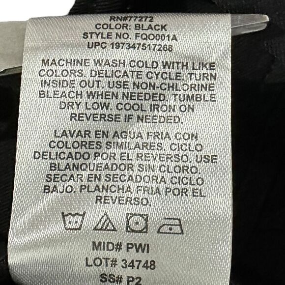 French Connection Women's Wide Leg Trouser Black Size Large - Picture 13 of 14